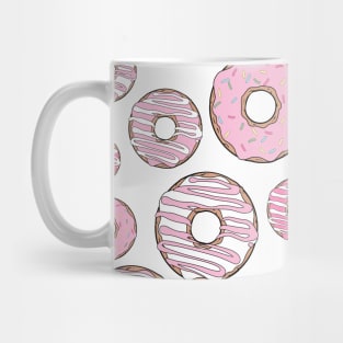 Pattern Of Donuts, Pink Donuts, Sprinkles Mug